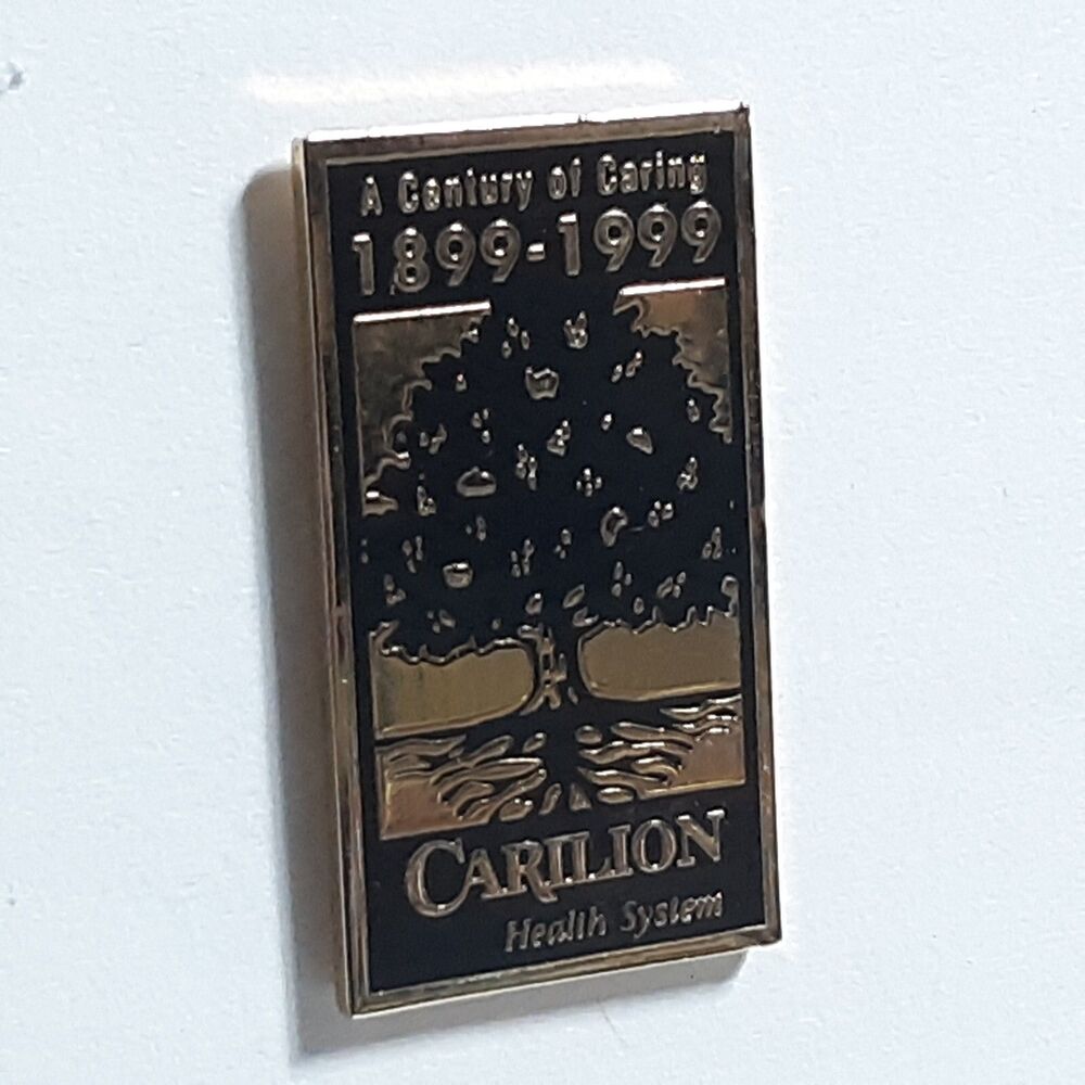 Vintage Carilion Health System Pin Century Anniversary of Caring 1889-1999 Lapel